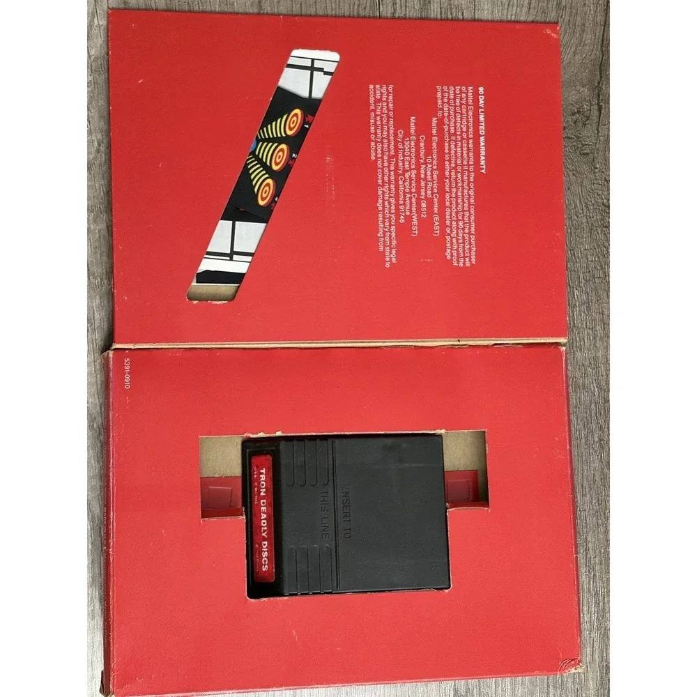 Tron Deadly Discs (Intellivision, 1982) Mattel Video Game, Vintage With Manual